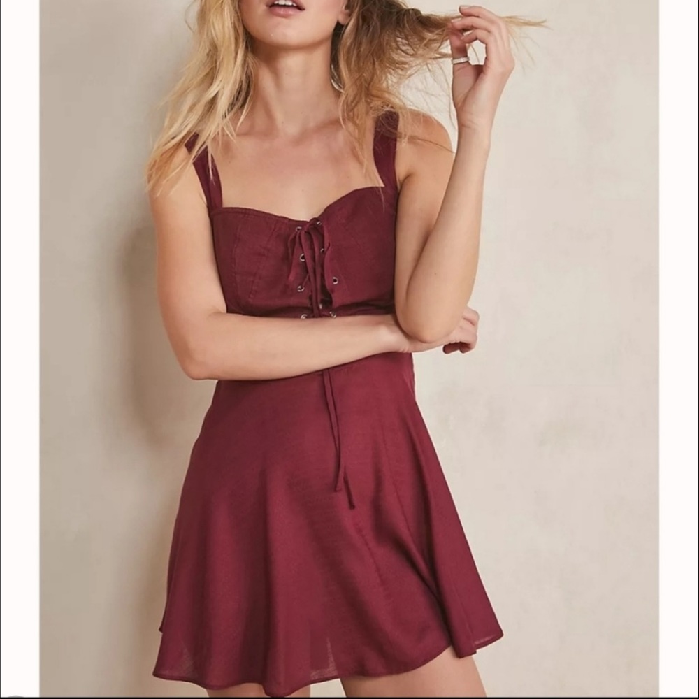 NWT Free People Not A Chance Mini corset dress
